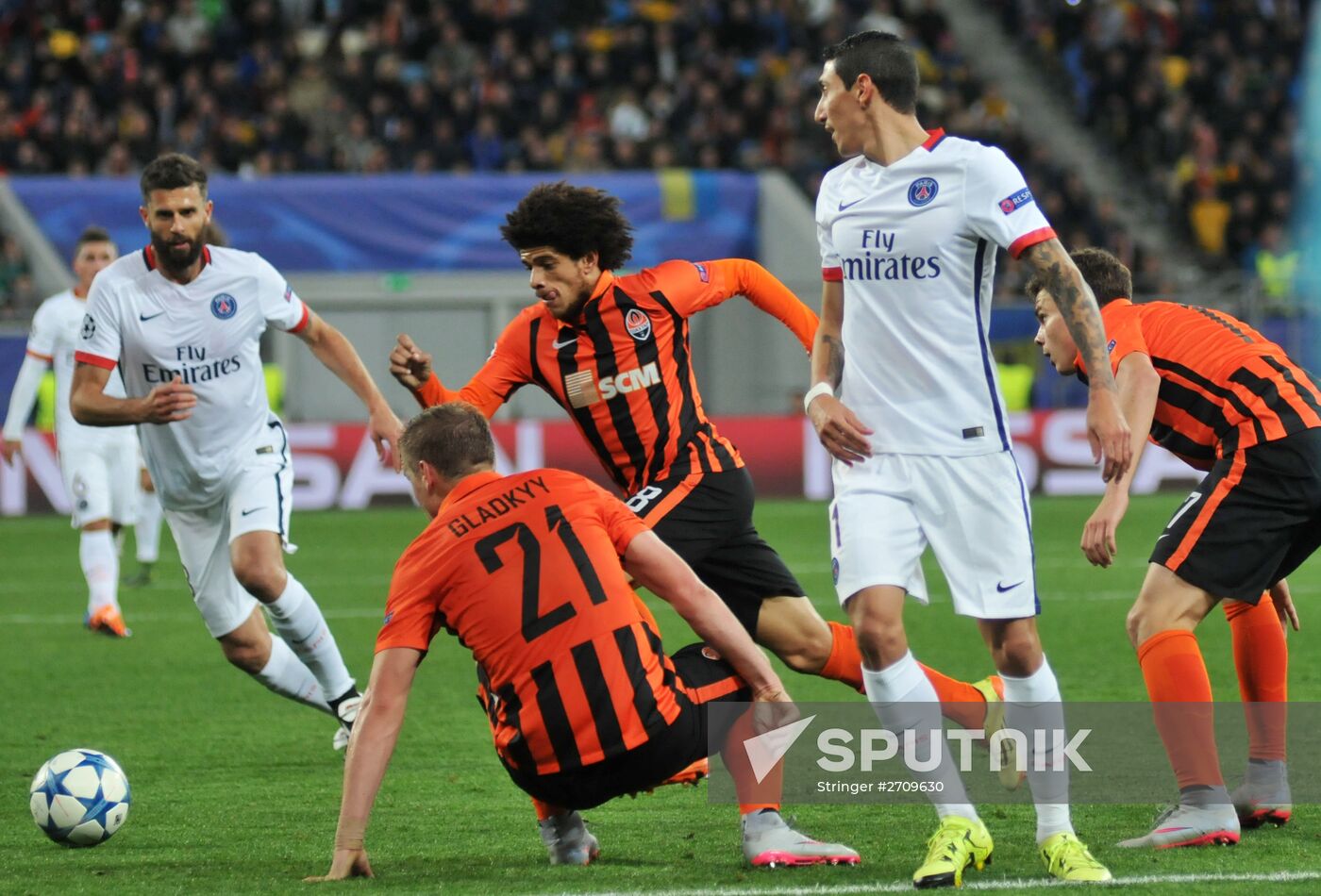 UEFA Champions League. Shakhtar Donetsk vs. Paris Saint-Germain