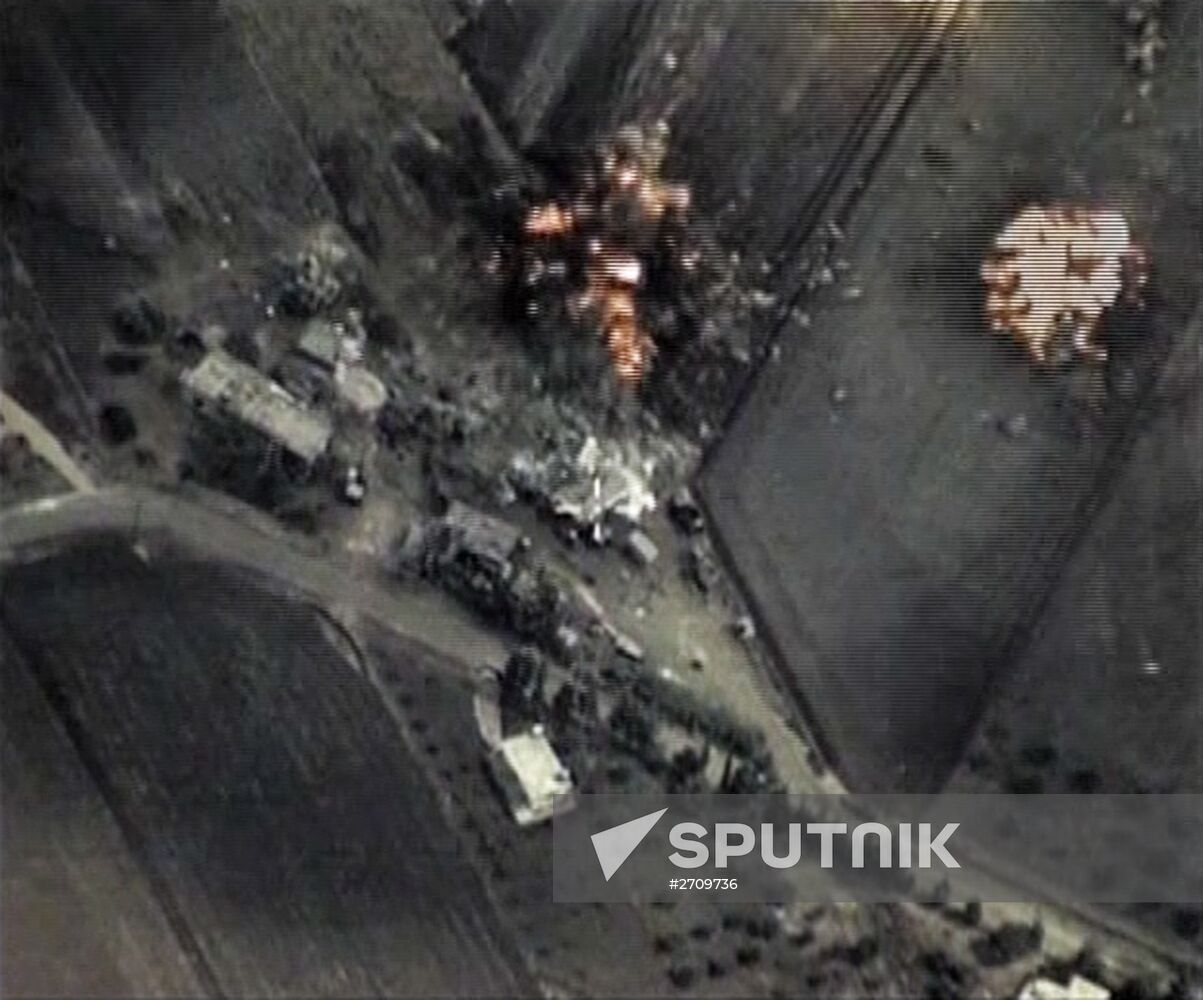 Russian air force delivered pinpoit strikes against Islamic State in Syria