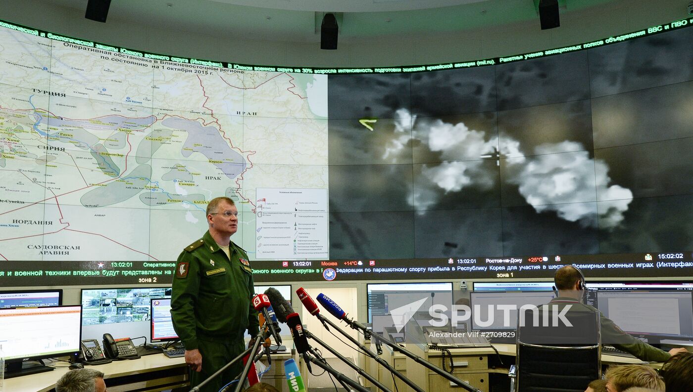 Press briefing by Russian Defense Ministry Spokesperson Konashenkov