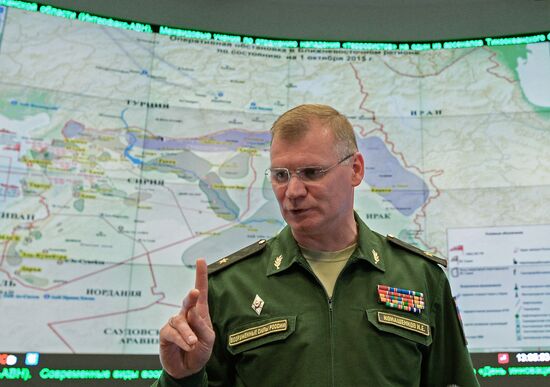 Press briefing by Russian Defense Ministry Spokesperson Konashenkov