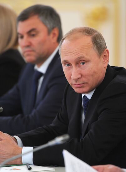 Russian President Vladimir Putin chairs meeting of Council for Civil Society and Human Rights