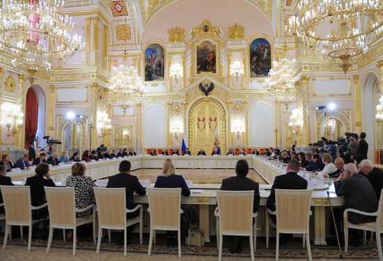 Russian President Vladimir Putin chairs meeting of Council for Civil Society and Human Rights