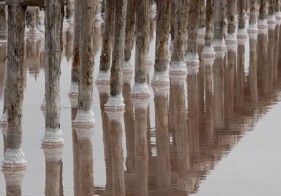 Salt extraxtion in Crimea