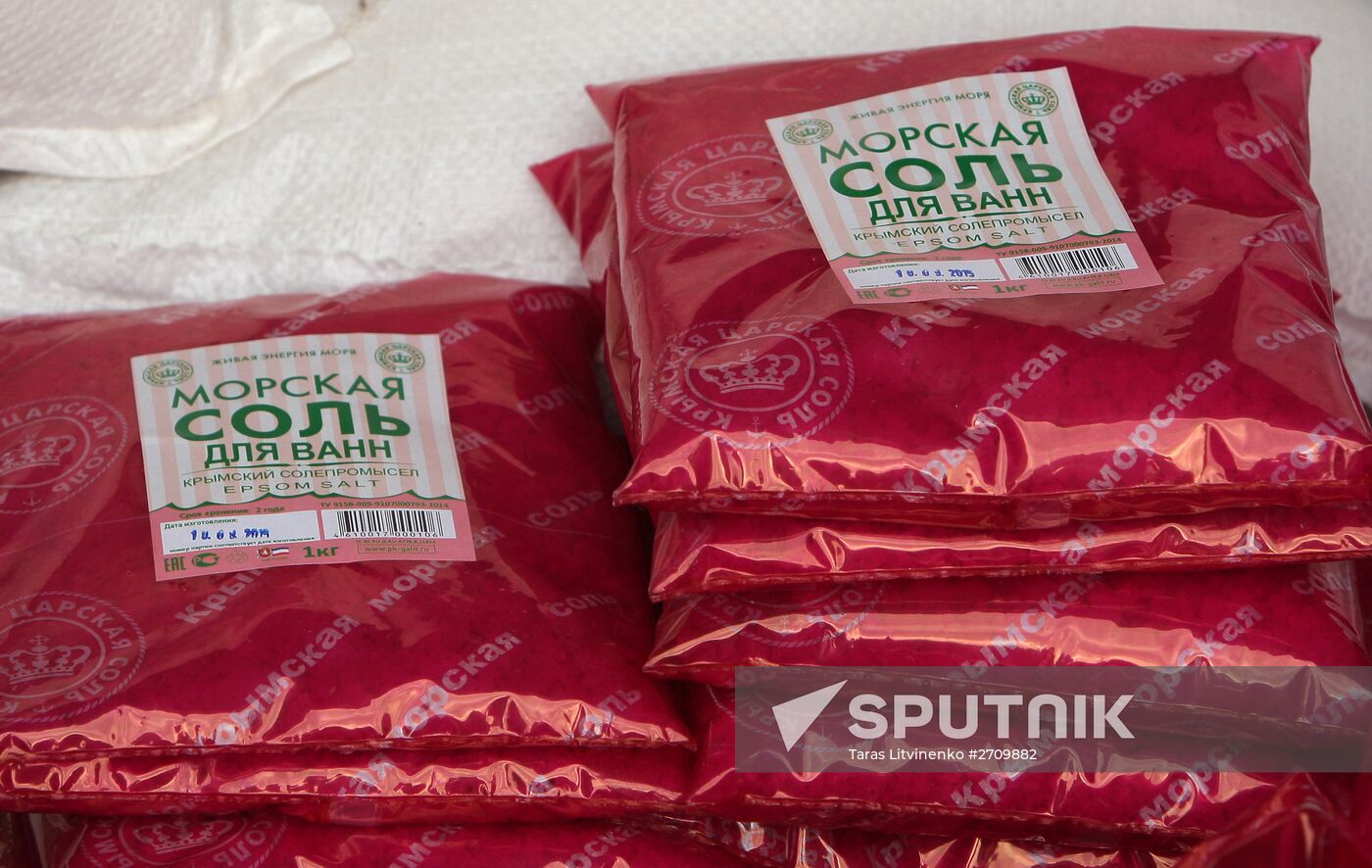Salt extraxtion in Crimea