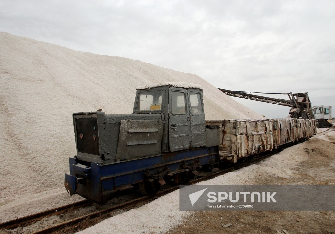 Salt extraxtion in Crimea