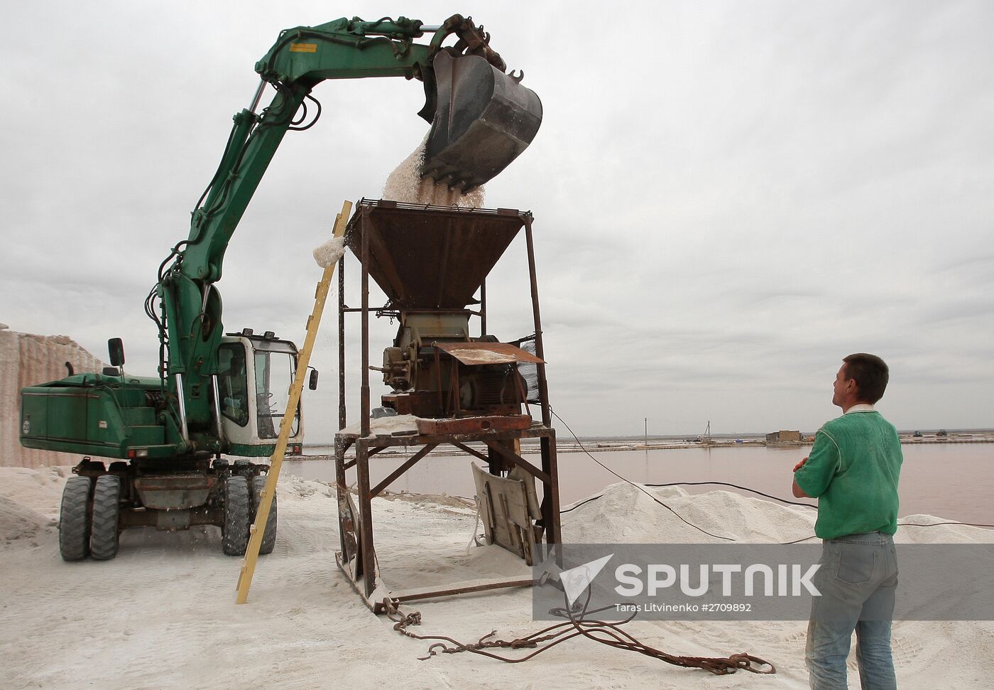 Salt extraxtion in Crimea