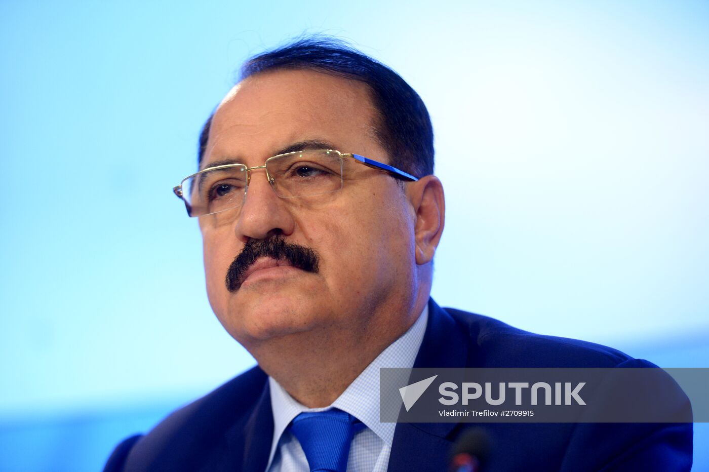 Press conference by ASyrian Russia ambassador Riad Haddad