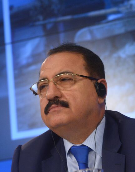 Press conference by ASyrian Russia ambassador Riad Haddad
