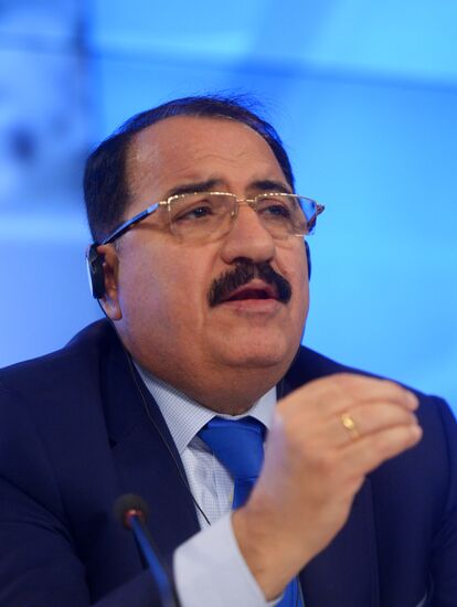 Press conference by ASyrian Russia ambassador Riad Haddad
