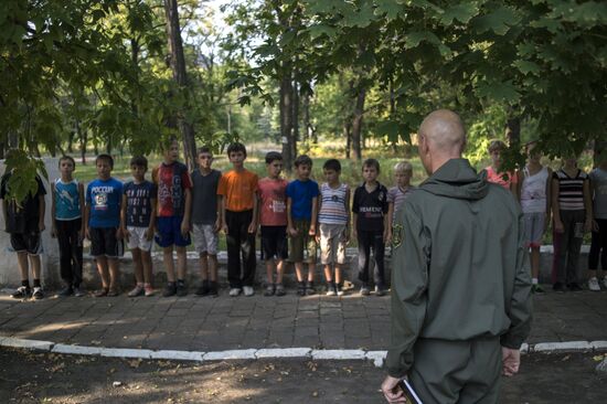 DND Mospino military patriotic club in Donetsk Region