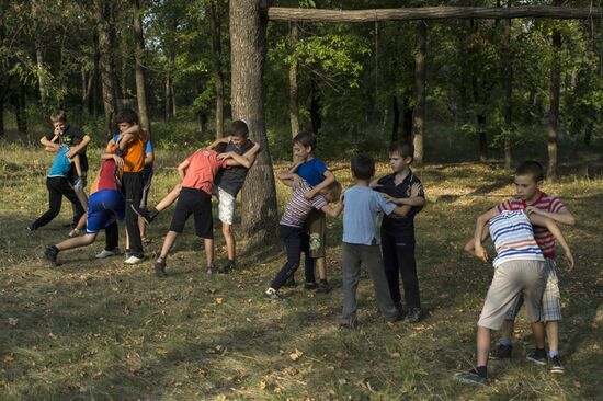 DND Mospino military patriotic club in Donetsk Region