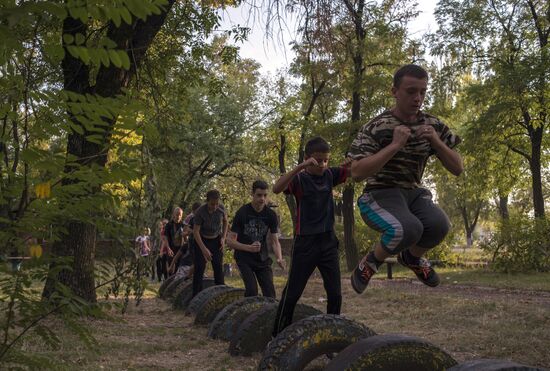 DND Mospino military patriotic club in Donetsk Region