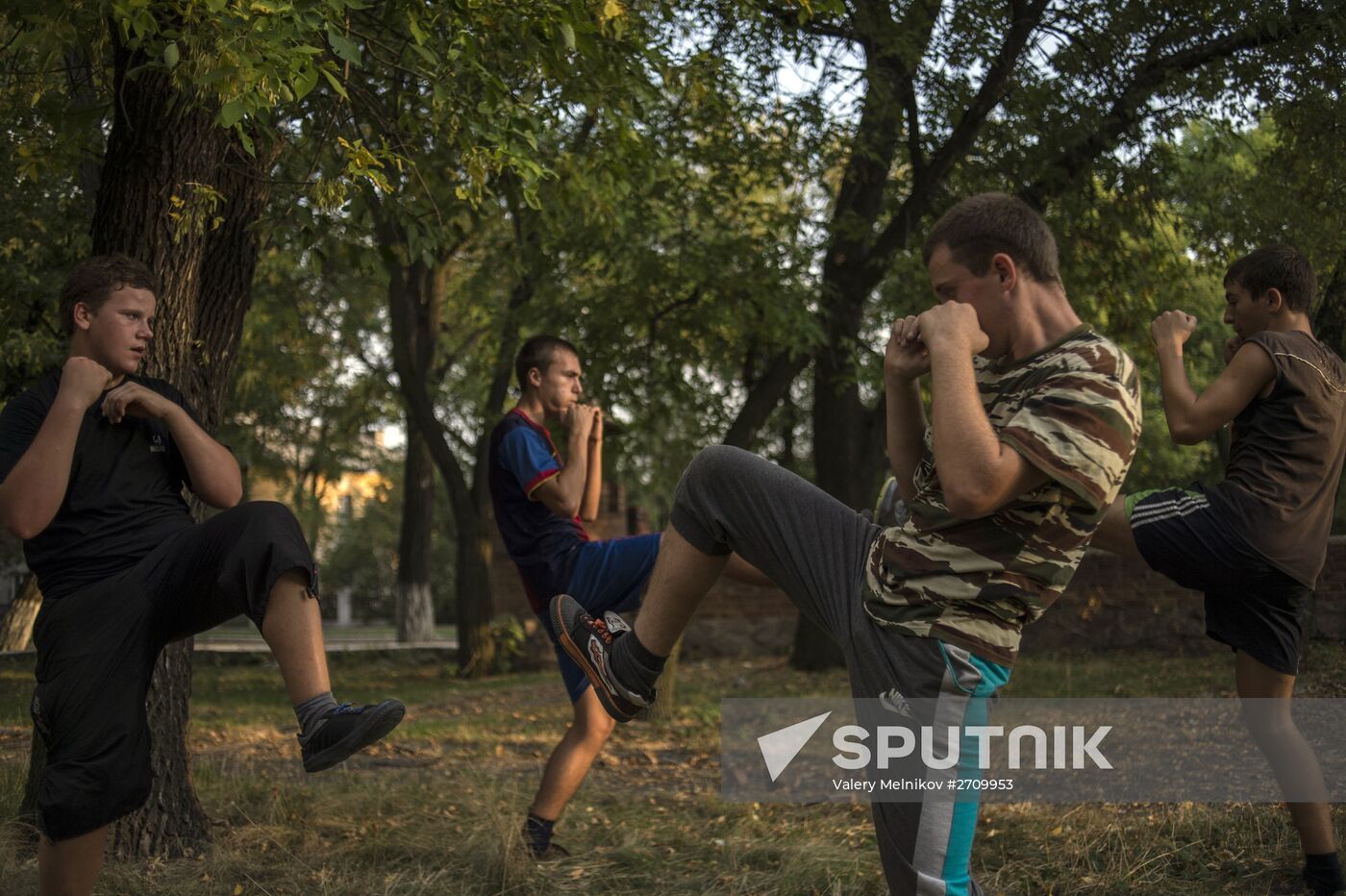 DND Mospino military patriotic club in Donetsk Region
