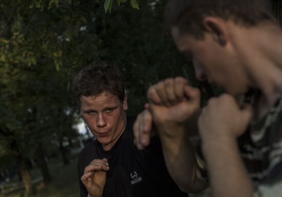 DND Mospino military patriotic club in Donetsk Region