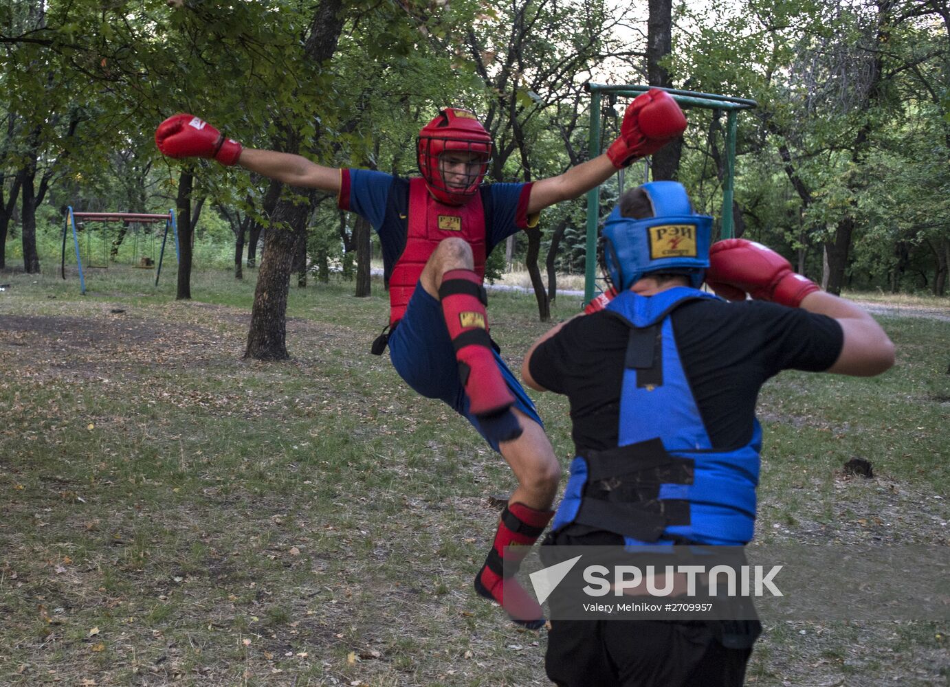 DND Mospino military patriotic club in Donetsk Region