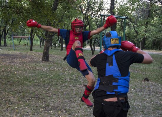 DND Mospino military patriotic club in Donetsk Region
