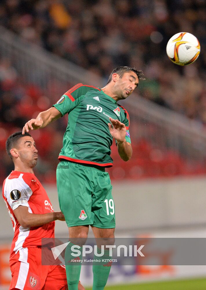 UEFA Europa League. Lokomotiv Moscow vs. Skënderbeu
