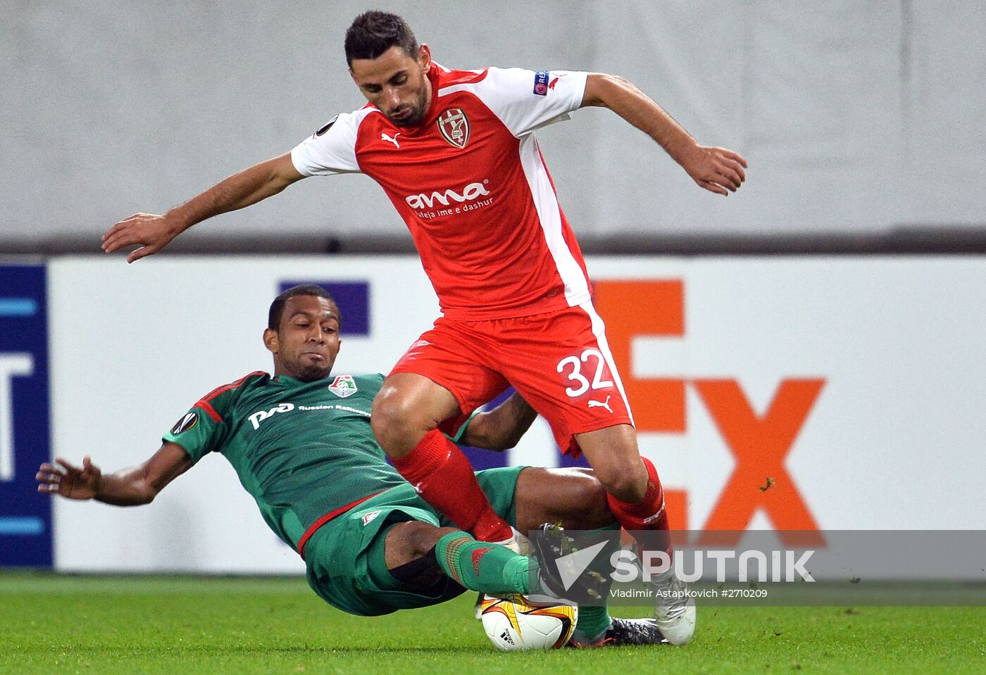 UEFA Europa League. Lokomotiv Moscow vs. Skënderbeu