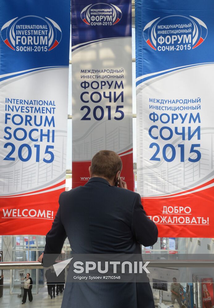 Sochi-2015 International Investment Forum. Day one