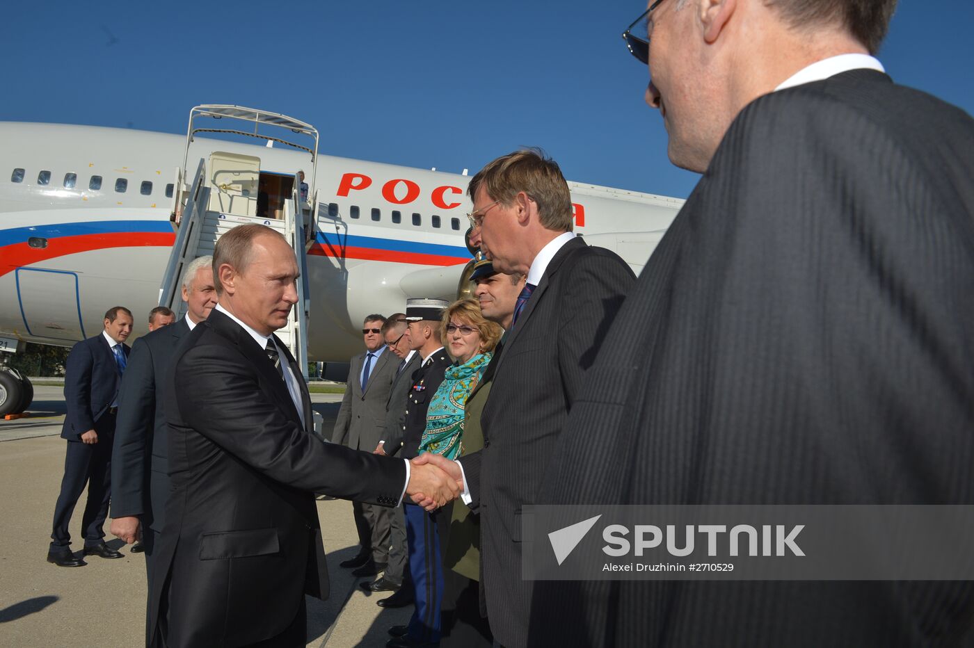 President Vladimir Putin visits France