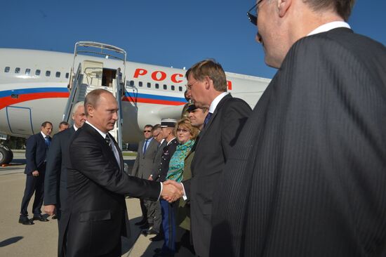 President Vladimir Putin visits France