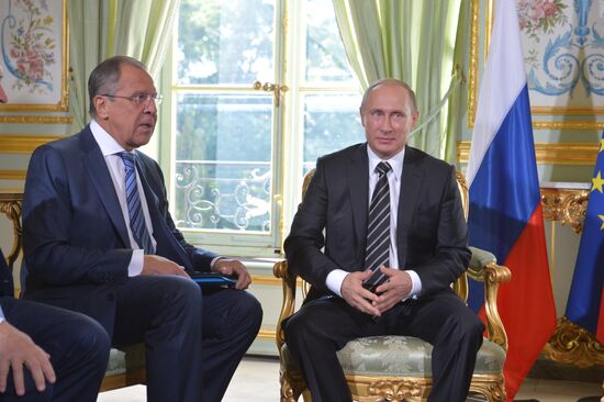 President Vladimir Putin visits France