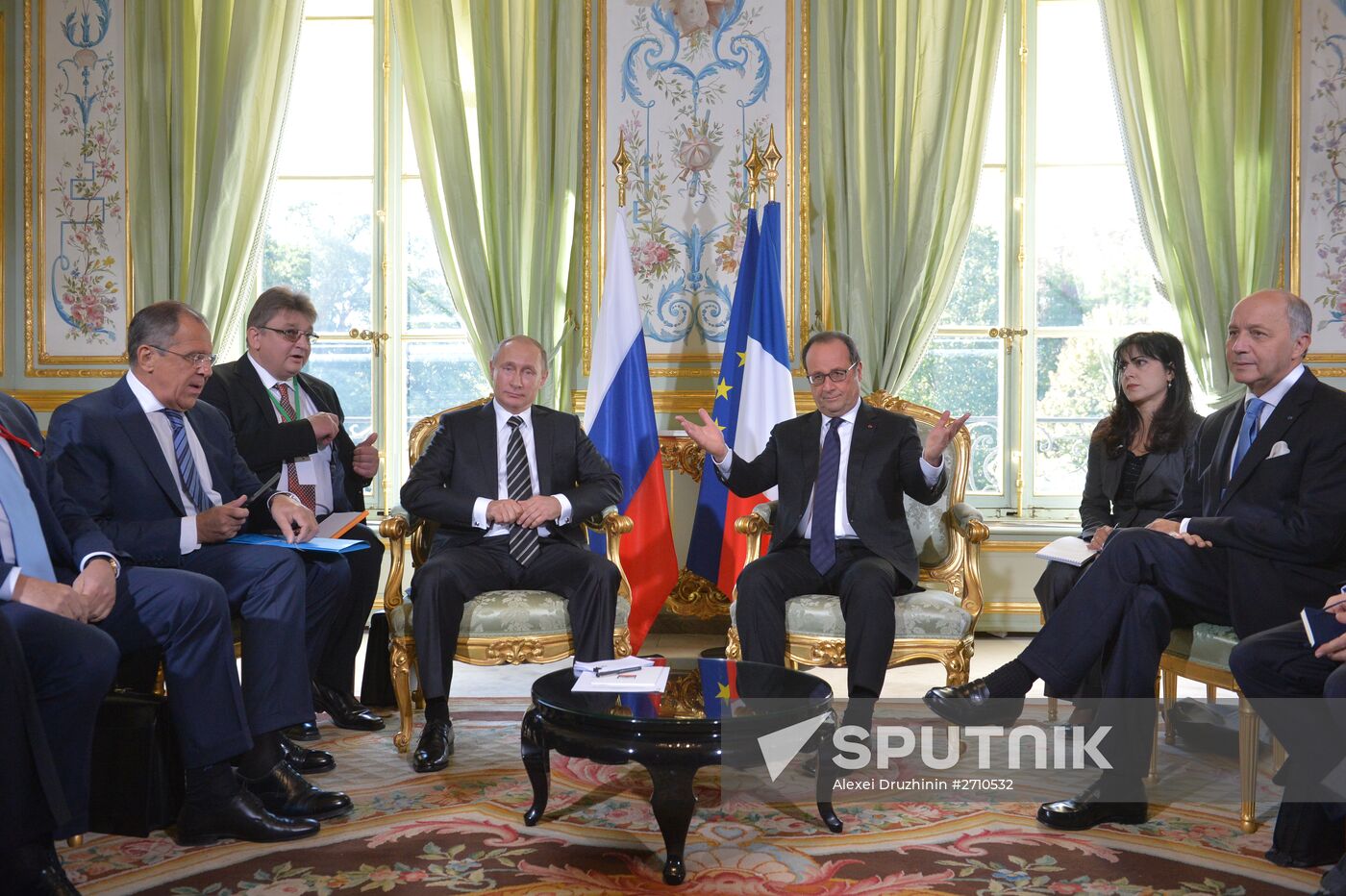 President Vladimir Putin visits France