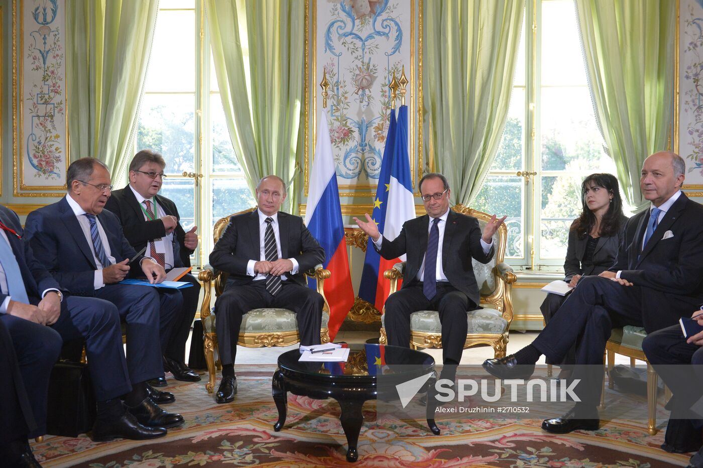 President Vladimir Putin visits France
