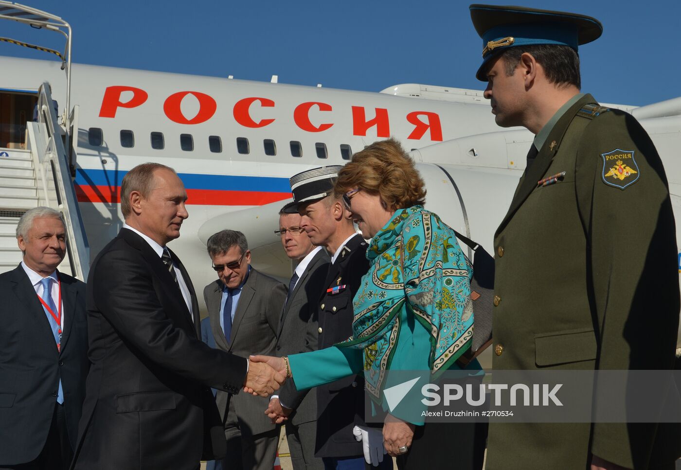 President Vladimir Putin visits France