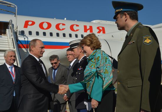 President Vladimir Putin visits France