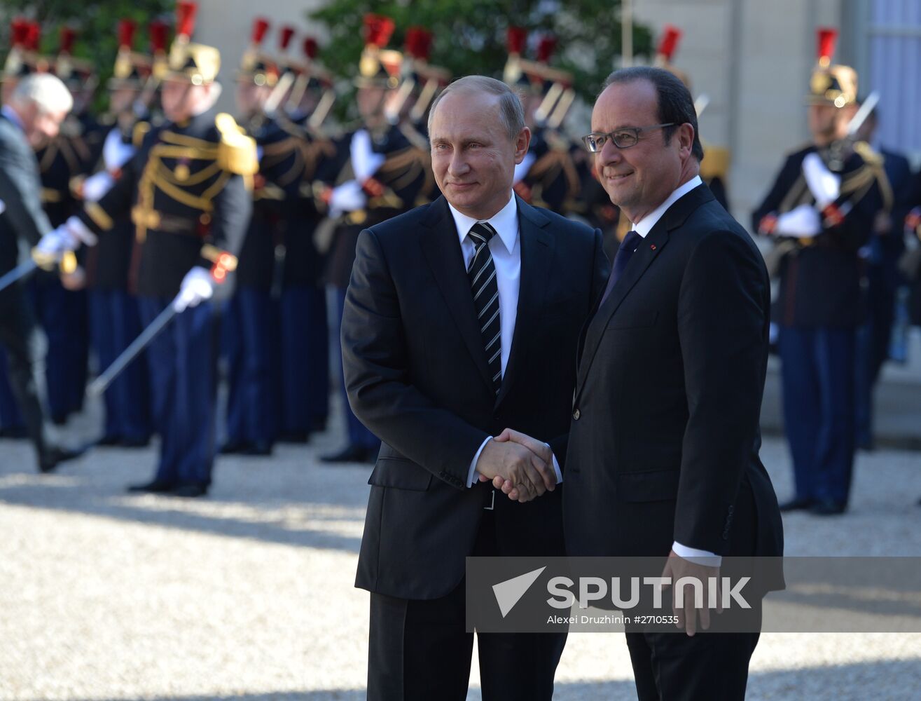 President Vladimir Putin visits France