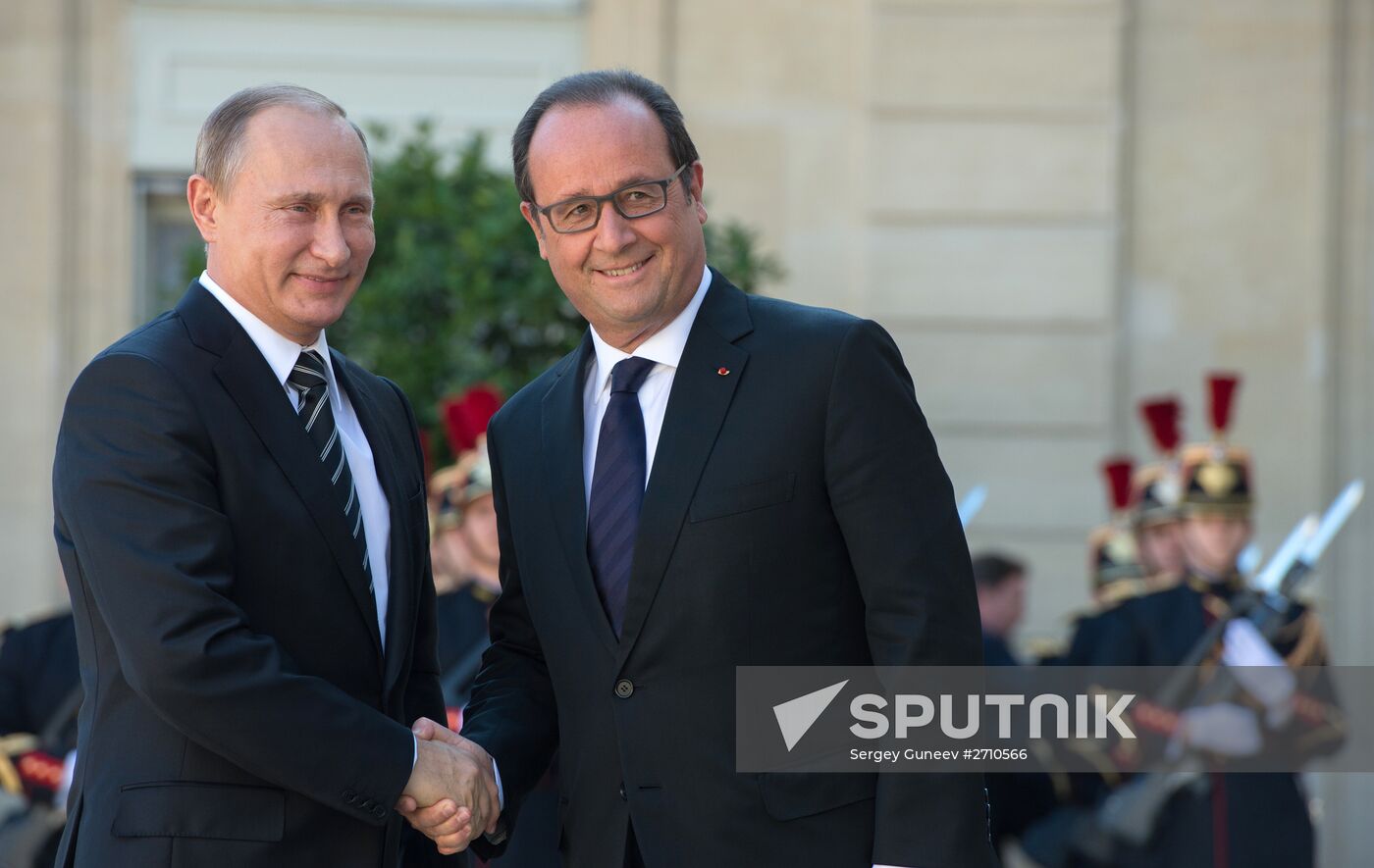 President Vladimir Putin visits France