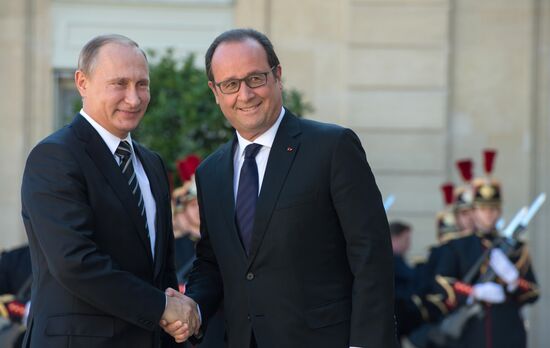 President Vladimir Putin visits France