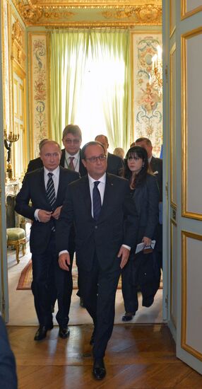 President Vladimir Putin visits France
