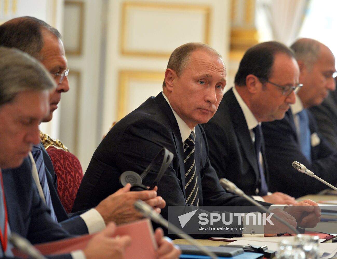 President Vladimir Putin visits France