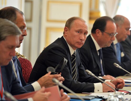 President Vladimir Putin visits France