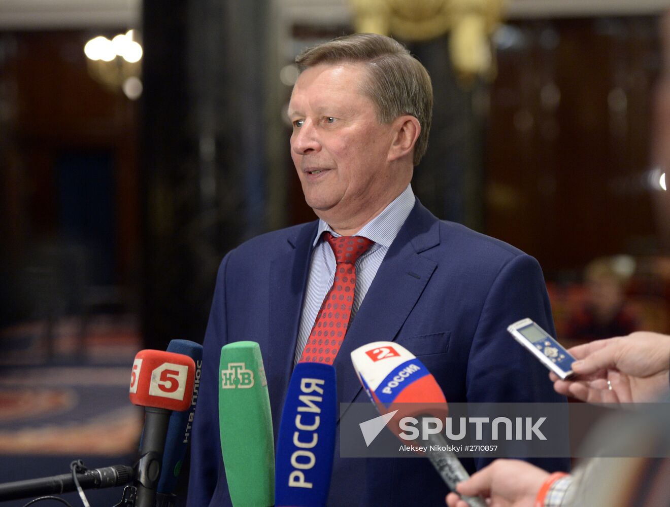 Chief of Staff of the Presidential Executive Office Sergei Ivanov holds meeting of RBF Guardian Council