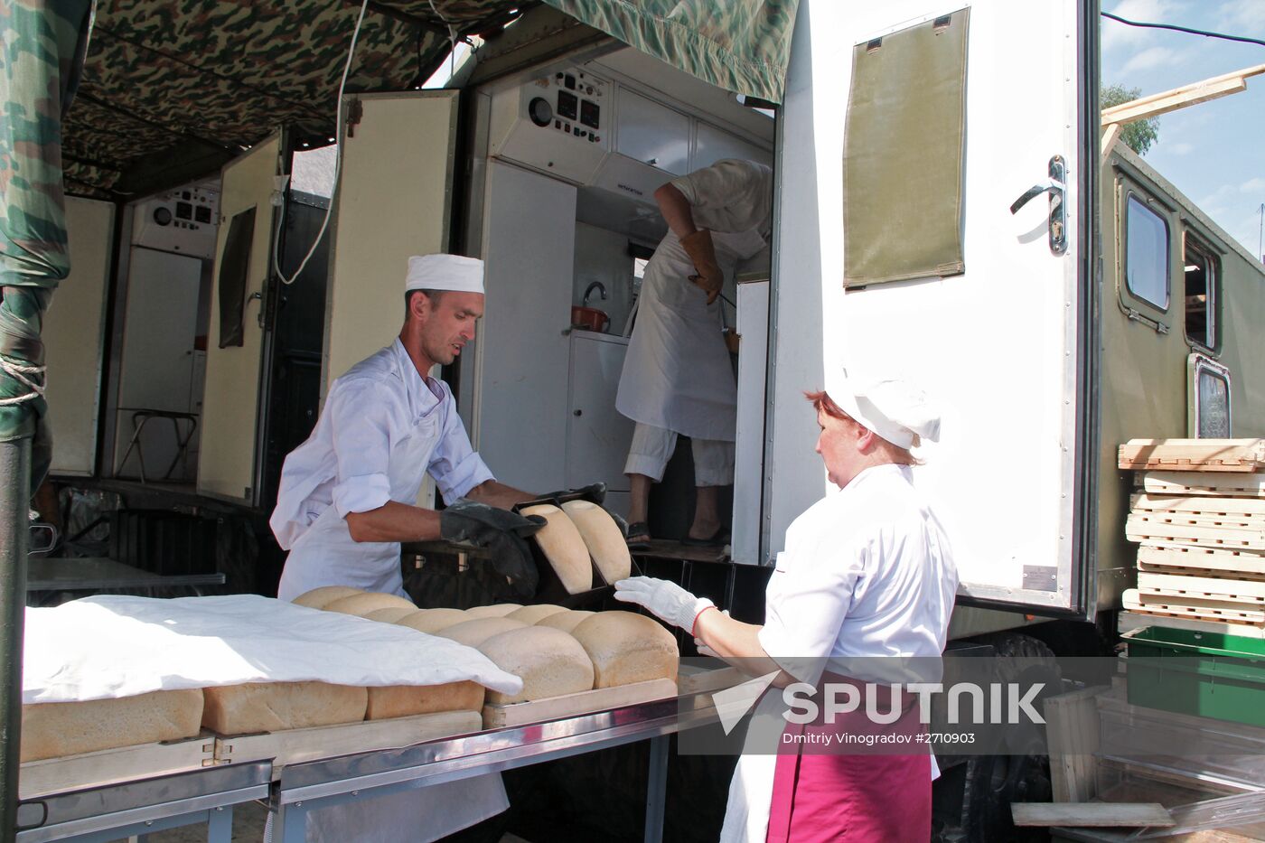 Russian servicemen at Hmeimim airbase in Syria