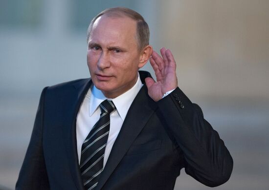 President Vladimir Putin visits France