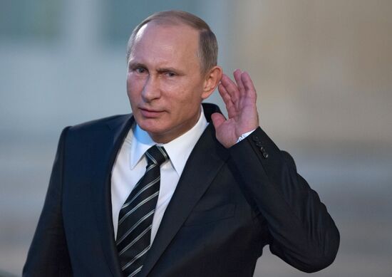 President Vladimir Putin visits France