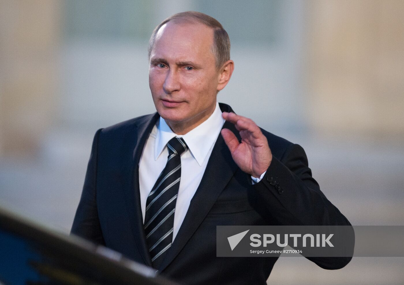 President Vladimir Putin visits Paris