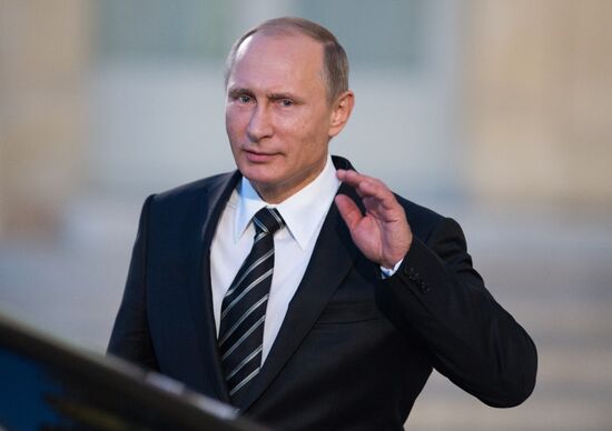 President Vladimir Putin visits Paris