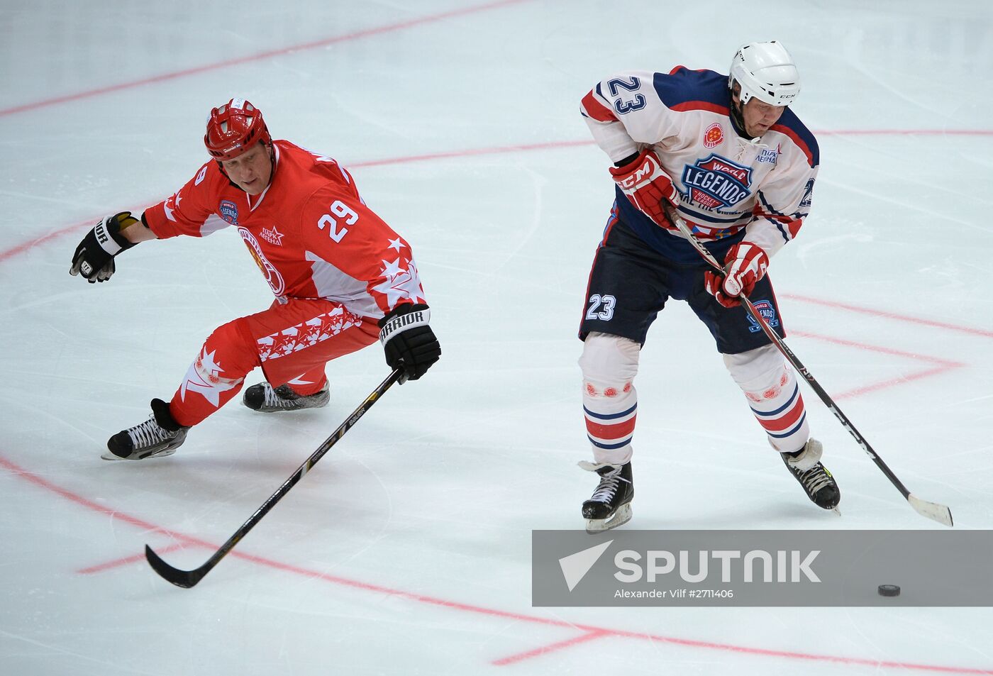Hockey. Legends Accept the Challenge exhibition match