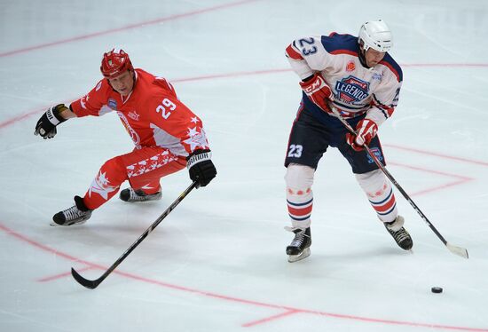 Hockey. Legends Accept the Challenge exhibition match