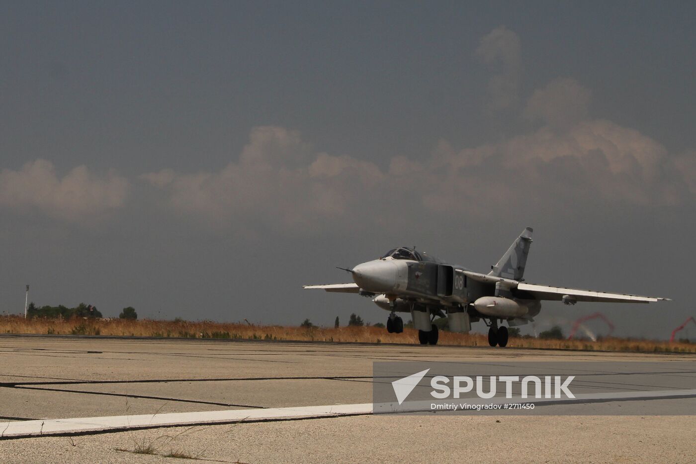 Russian war planes at Hmeimim base in Syria