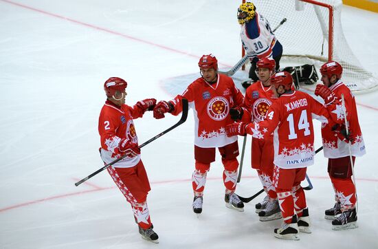 Hockey. Legends Accept the Challenge exhibition match