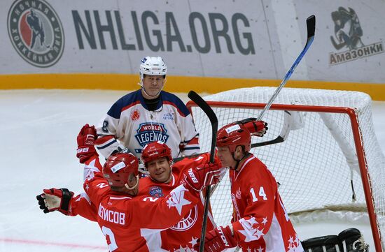 Hockey. Legends Accept the Challenge exhibition match