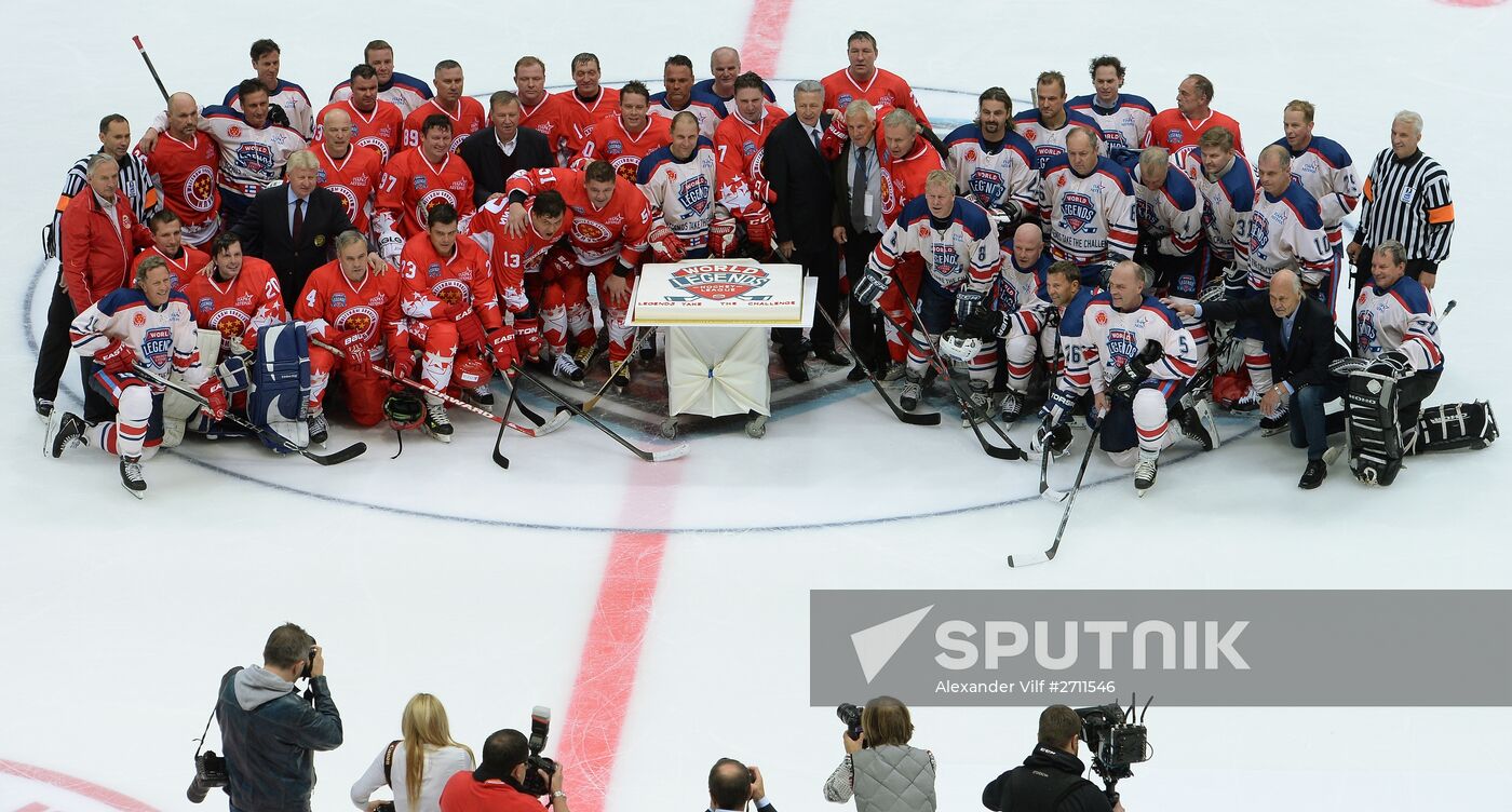 Hockey. Legends Accept the Challenge exhibition match