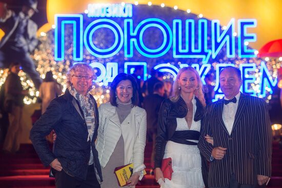 Singing in the Rain musical opening night