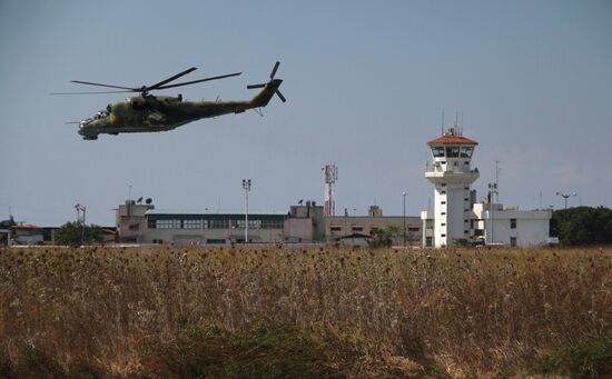Russian military air group at Khmeimim airbase in Syria